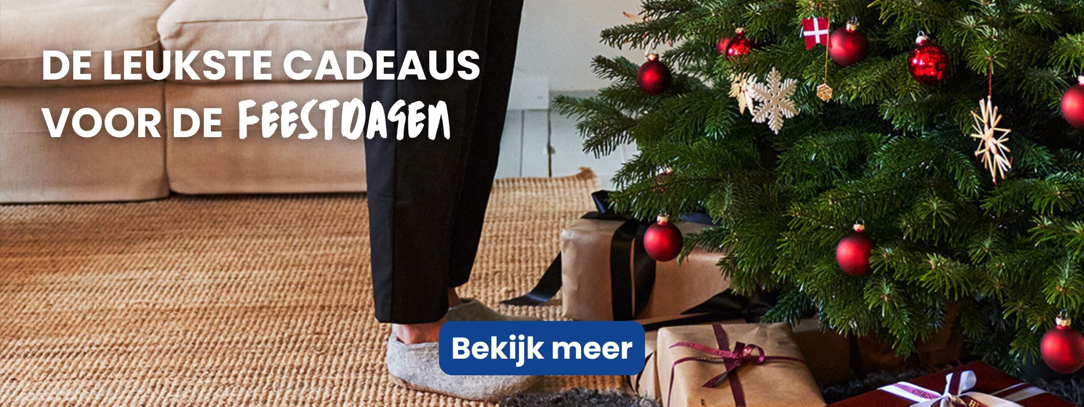 Feestdagen Cadeaus Desktop Banner