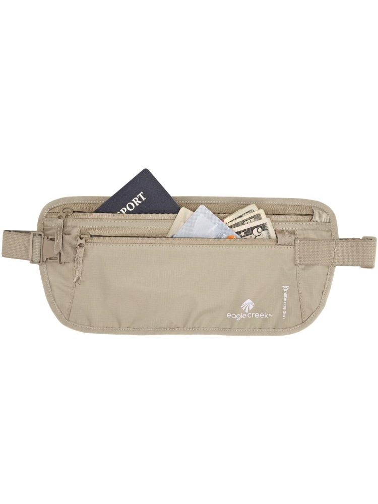 Eagle Creek RFID Blocker Moneybelt DLX Tan EC041176055 reisaccessoires online bestellen bij Kathmandu Outdoor & Travel