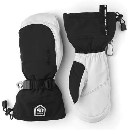 Hestra  Army Leather Extreme mitt Black/Off White 