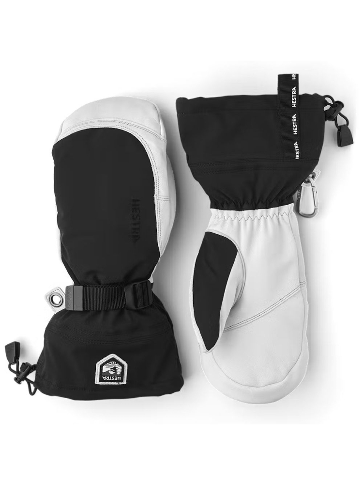 Hestra Army Leather Extreme mitt Black/Off White 35161-100020 kleding accessoires online bestellen bij Kathmandu Outdoor & Travel