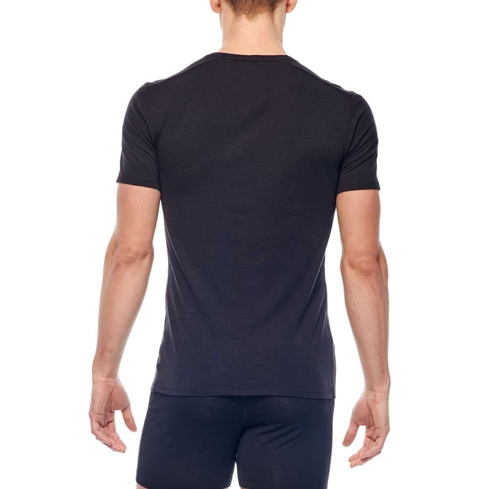 Icebreaker Anatomica Short Sleeve V Black IB103661-0011 onderkleding/thermokleding online bestellen bij Kathmandu Outdoor & Travel