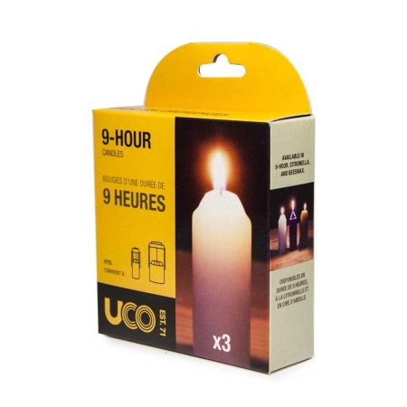 Uco  9 Hour Candle 3st White