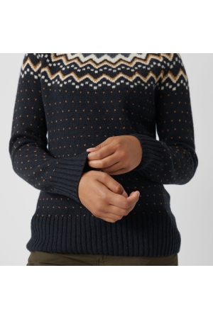 Fjällräven Övik Knit Sweater Women's Dark Navy 89941-555 fleeces en truien online bestellen bij Kathmandu Outdoor & Travel