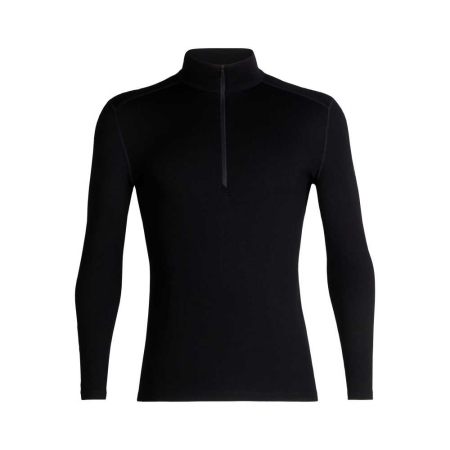 Icebreaker  260 Tech Long Sleeve Half Zip Black