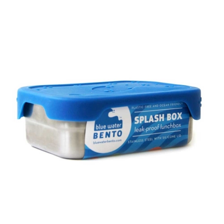 Eco Lunch Box  Blue Water Bento Splash Box  RVS/Blauw 