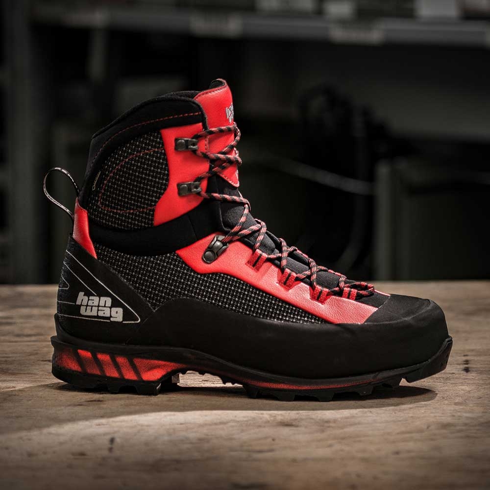 Hanwag Ferrata II GTX Black Red 100100-012055 wandelschoenen heren online bestellen bij Kathmandu Outdoor & Travel