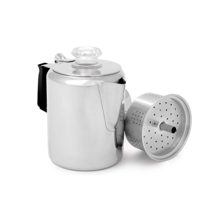 Gsi  Glacier Stainless 3 Cup Percolator Zilver