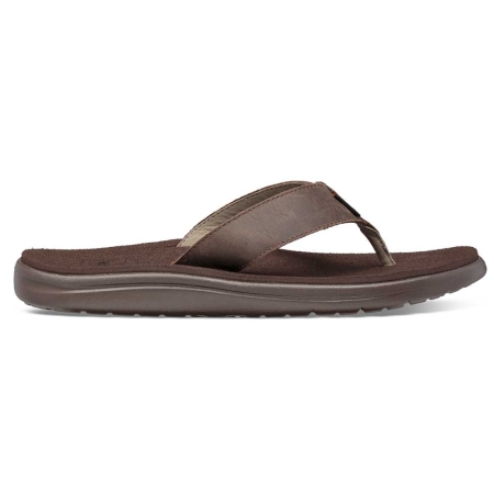 Teva  Voya Flip Leather Chocolate Brown