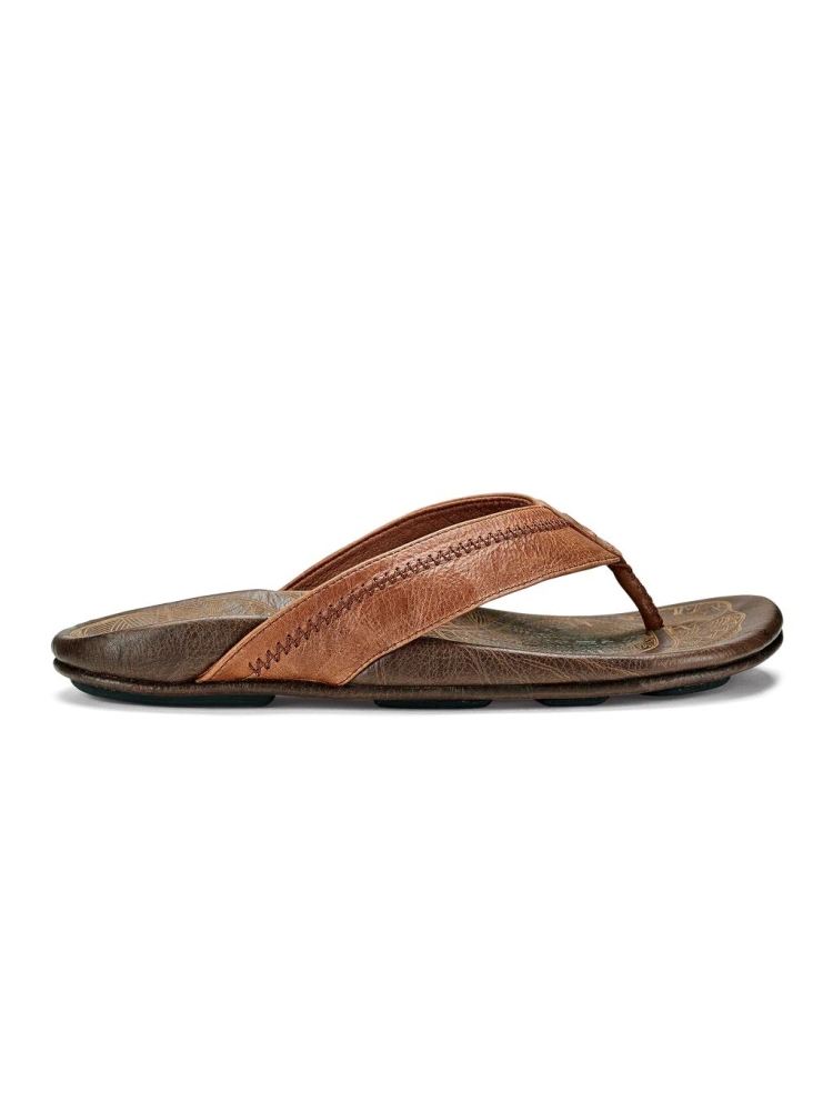 Olukai Hiapo Rum/Dark Wood 10101-SK63 slippers online bestellen bij Kathmandu Outdoor & Travel