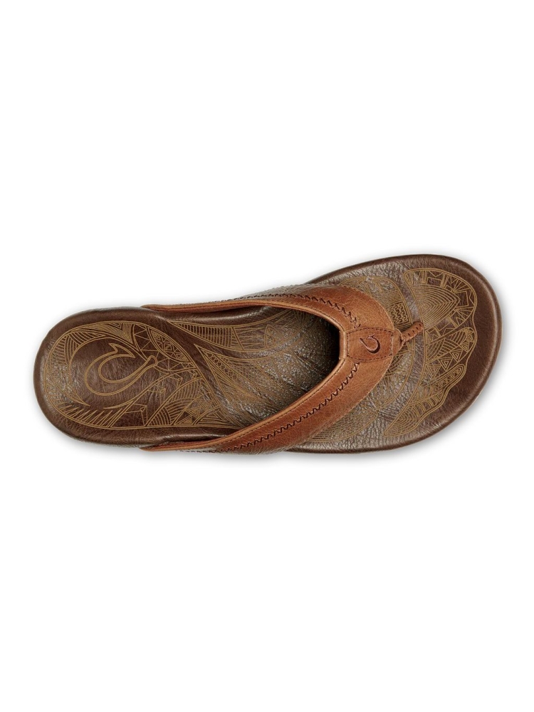 Olukai Hiapo Rum/Dark Wood 10101-SK63 slippers online bestellen bij Kathmandu Outdoor & Travel