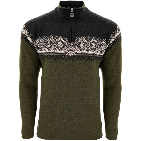 Dale  Moritz Sweater darkgreen/d.gray/offw 