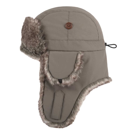 Hatland  Wilbar Earflap Fakefur Olive