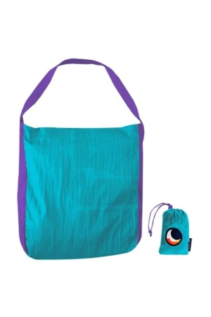 Ticket to the Moon  Eco Bag Large Turquoise/Purple 