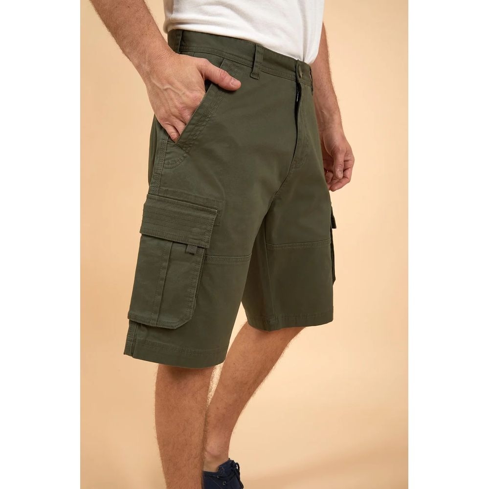 Weird Fish Rigney Organic Cargo Shorts Dark Olive 18393-711 broeken online bestellen bij Kathmandu Outdoor & Travel