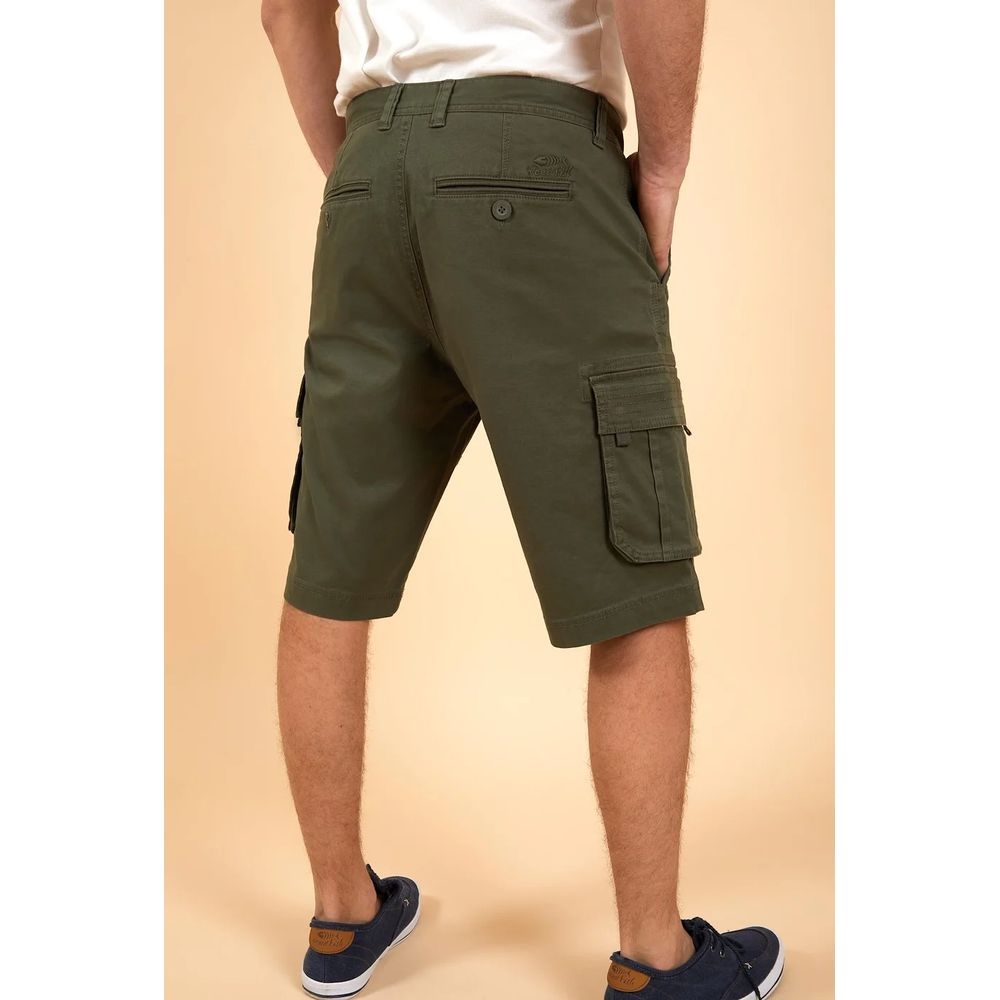 Weird Fish Rigney Organic Cargo Shorts Dark Olive 18393-711 broeken online bestellen bij Kathmandu Outdoor & Travel