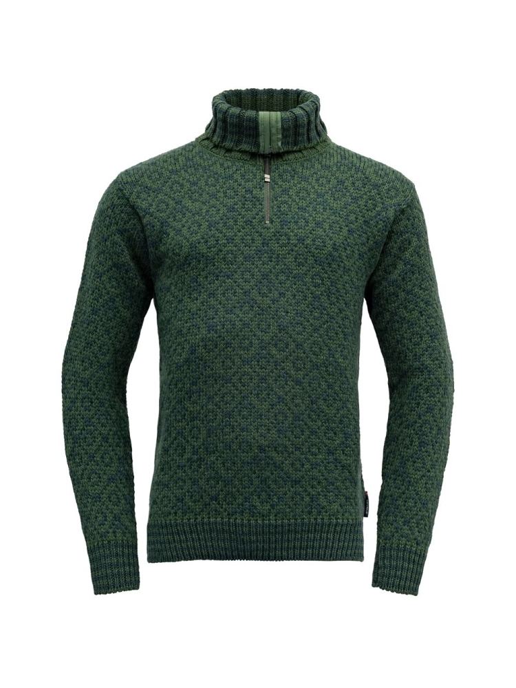 Devold Svalbard Sweater Zip Neck Forest/Woods TC 396 410 A-421A fleeces en truien online bestellen bij Kathmandu Outdoor & Travel