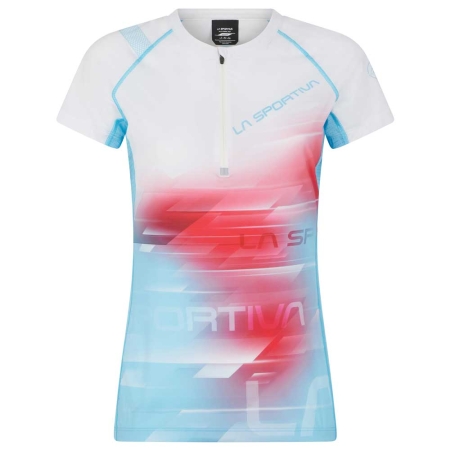 La Sportiva  Veloce T-Shirt Women's Malibu Blue/White