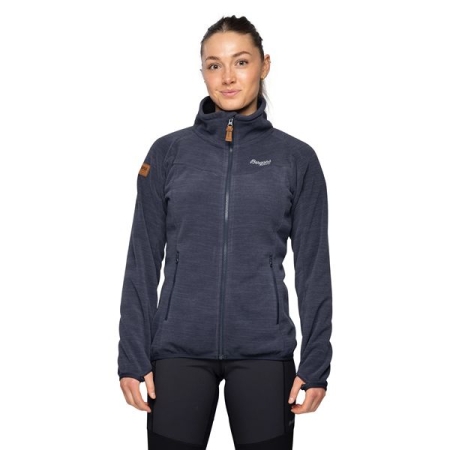 Bergans Hareid Fleece NoHood Jacket Women's Dark Navy Bergans Hareid Fleece NoHood Jacket Women's Dark Navy