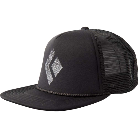 Black Diamond  Lat Bill Trucker Hat Black-White