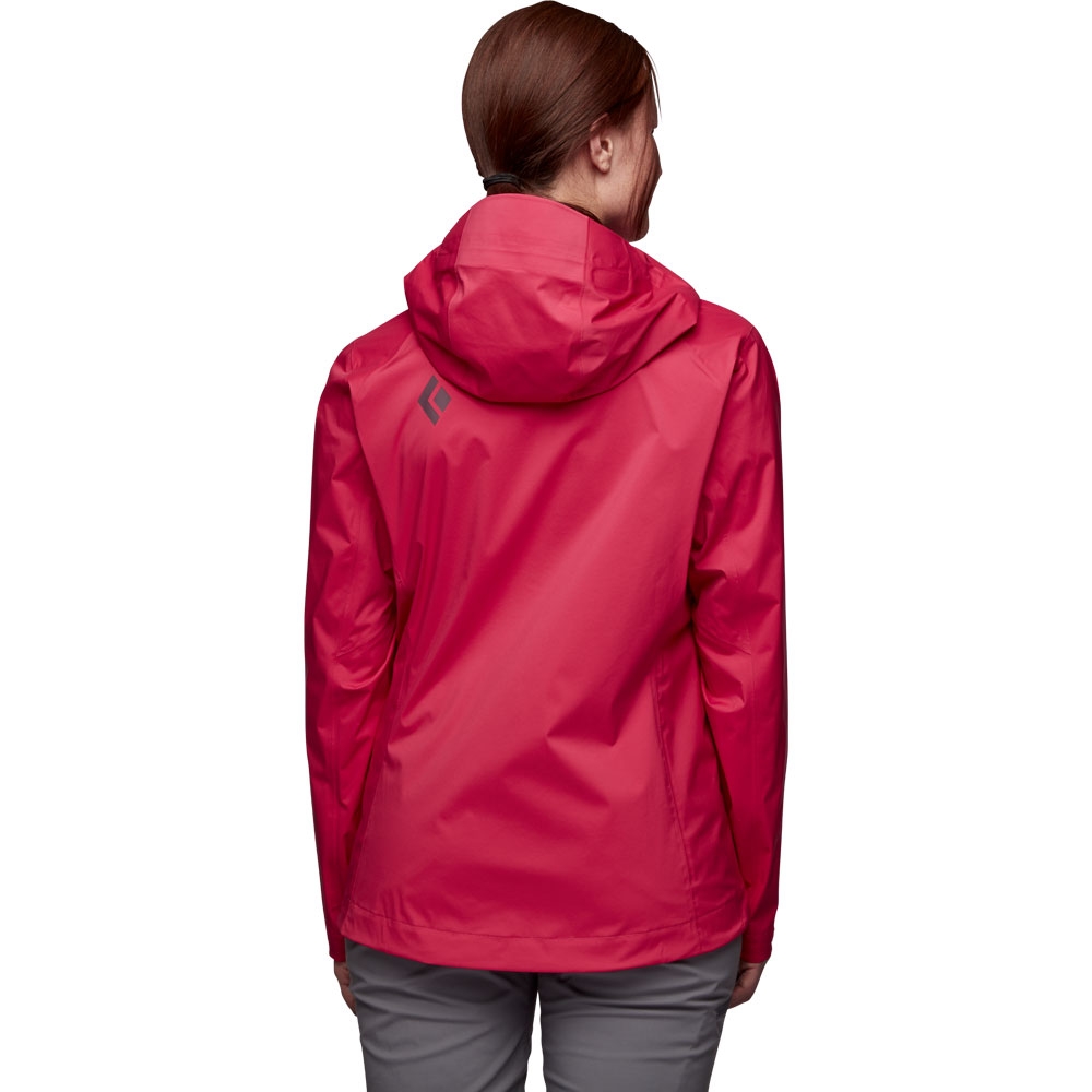 Black Diamond Stormline Stretch Rain Shell Women's Pomegranate APM697-Pomegranate jassen online bestellen bij Kathmandu Outdoor & Travel