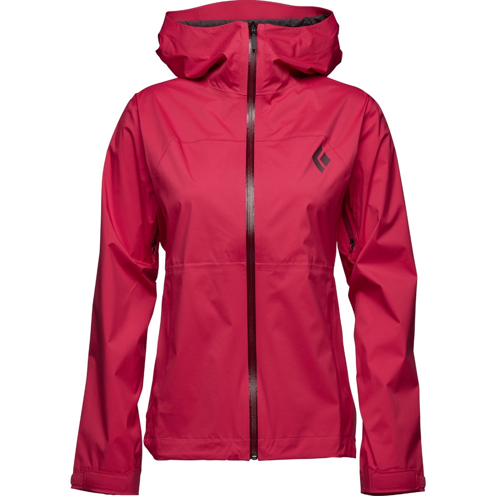 Black Diamond Stormline Stretch Rain Shell Women's Pomegranate APM697-Pomegranate jassen online bestellen bij Kathmandu Outdoor & Travel