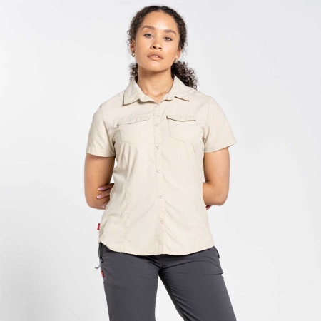 Craghoppers  NosiLife Adventure II Short Sleeved Shirt Women's Desert Sand