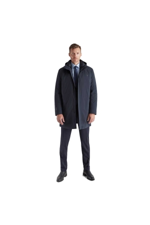 Ubr  Black Storm Coat Navy 