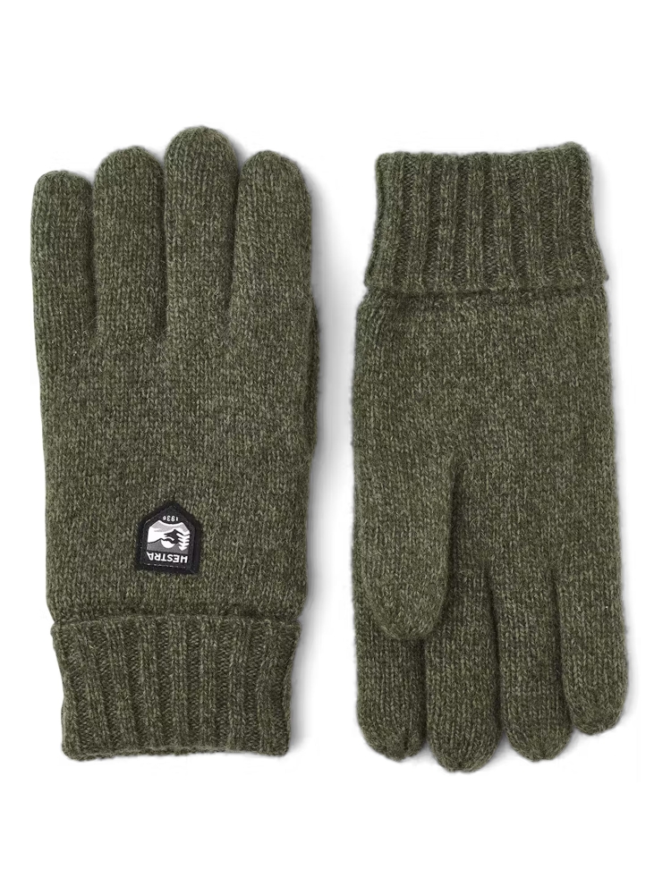 Hestra Basic Wool Glove Olive 63660-870 kleding accessoires online bestellen bij Kathmandu Outdoor & Travel