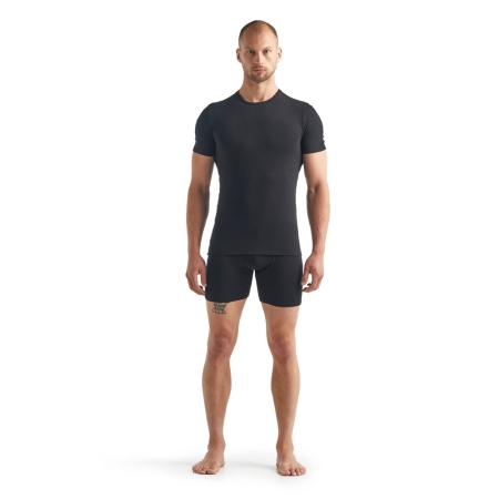 Icebreaker  Anatomica Long Boxers Black