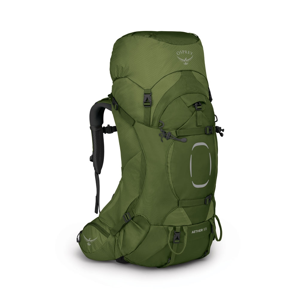 Osprey Aether 55 Garlic Mustard Green 1000295 trekkingrugzakken online bestellen bij Kathmandu Outdoor & Travel