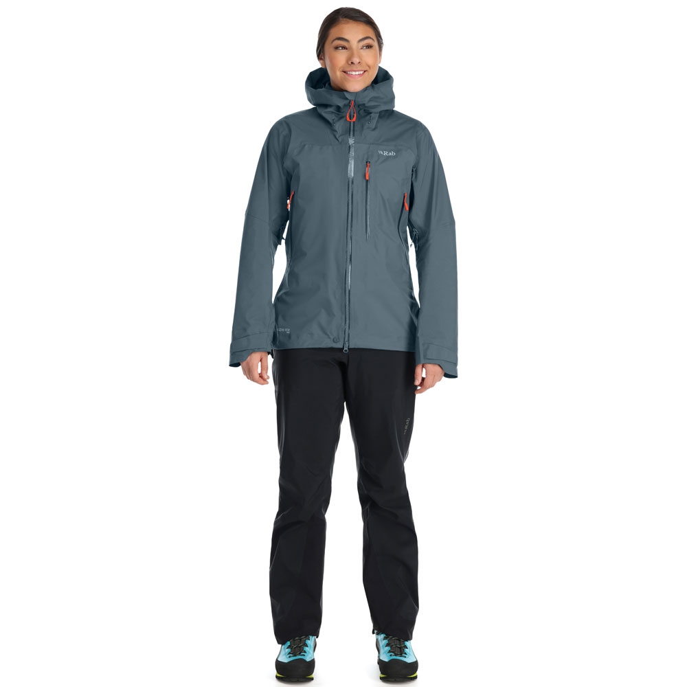 Rab Latok Mountain GTX Jacket Women's  Orion Blue QWH-25-ORB jassen online bestellen bij Kathmandu Outdoor & Travel