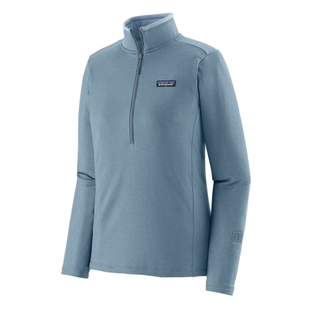 Patagonia  R1 Daily Zip Neck Women's Light Plume Grey - Steam Blue  