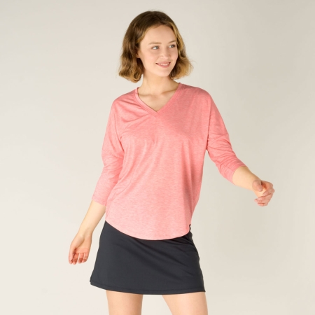 Sherpa Adventure Gear  Asha V-Neck 3/4 Sleeve Top Women's SORBET