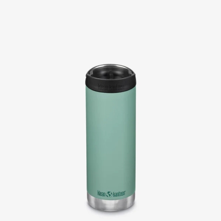 Klean Kanteen  Isolatiefles TKWide 473ml/16oz met koffiedop Beryl Green