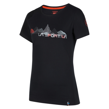 La Sportiva  Peaks T-Shirt Women's Black/Cherry Tomato