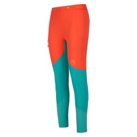 La Sportiva  Camino Tight Pant Women's Cherry Tomato/Lagoon