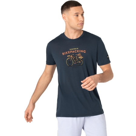 Super Natural  Bikepacking Tee Blueberry/Various