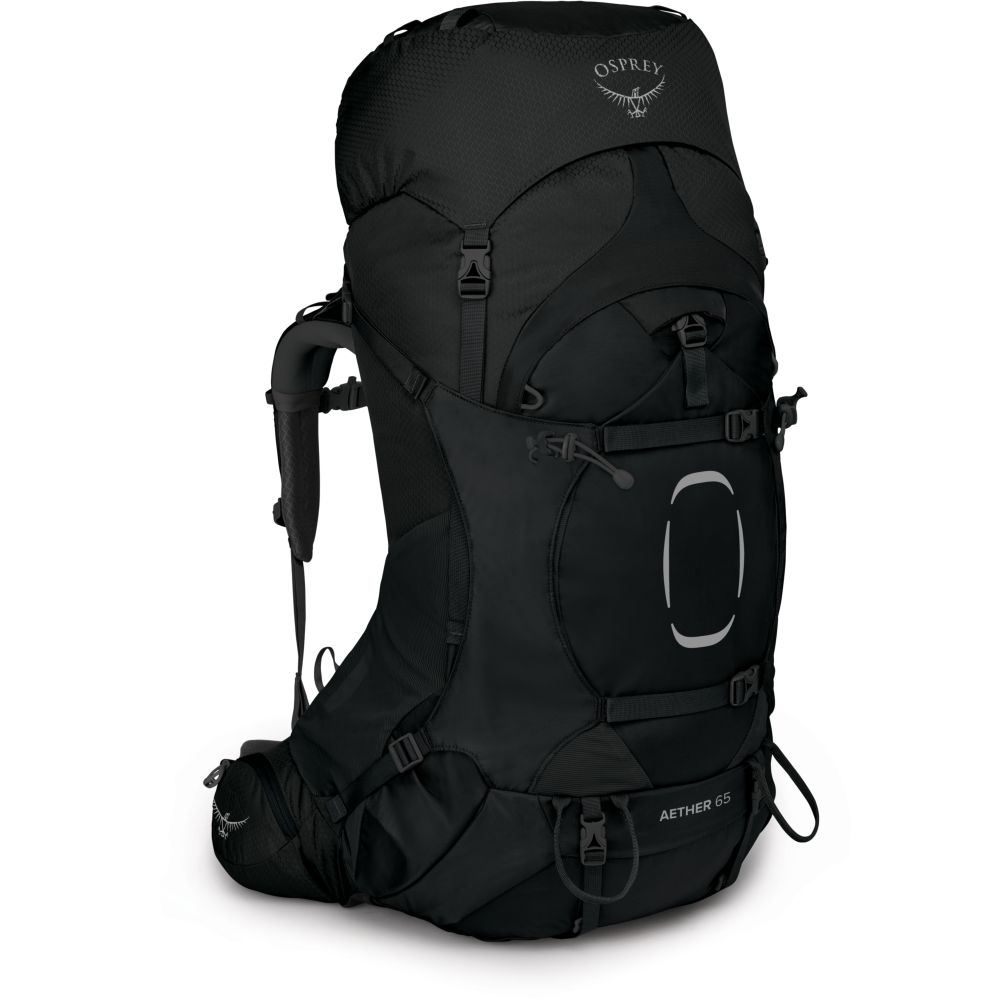 Osprey Aether 65 Black 1000287 trekkingrugzakken online bestellen bij Kathmandu Outdoor & Travel