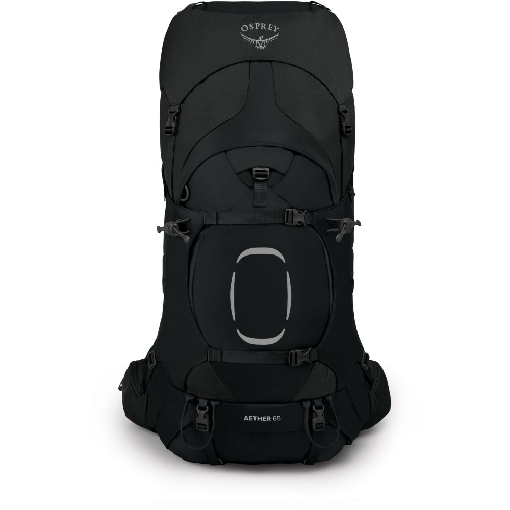 Osprey Aether 65 Black 1000287 trekkingrugzakken online bestellen bij Kathmandu Outdoor & Travel