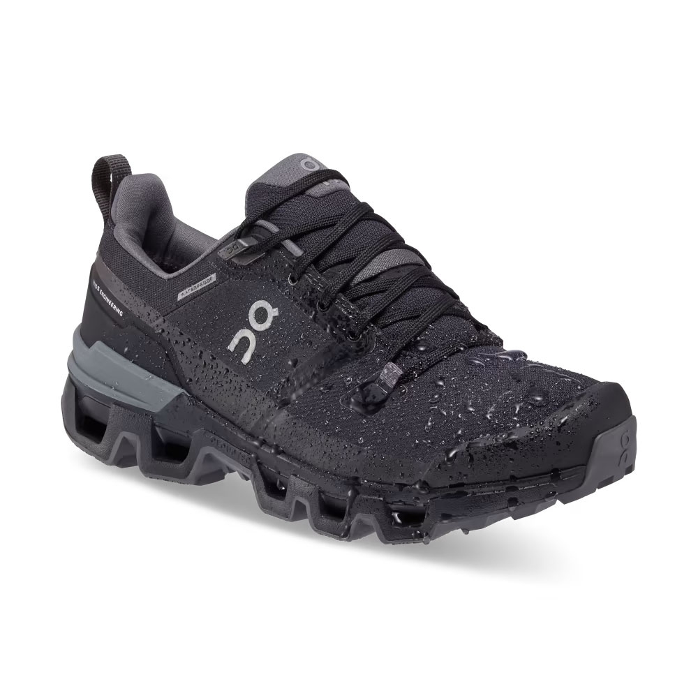 On-running Cloudwander Waterproof Women's Black | Eclipse 73.98602 wandelschoenen dames online bestellen bij Kathmandu Outdoor & Travel