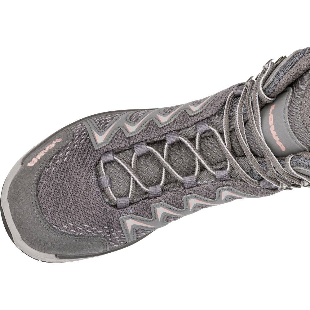 Lowa Innox Pro GTX Mid Ws anthracite/rose LM320703-9707 wandelschoenen dames online bestellen bij Kathmandu Outdoor & Travel