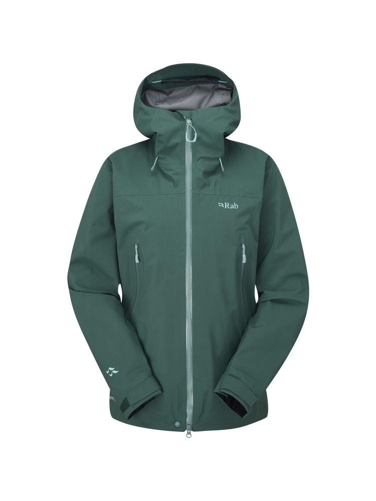 Rab Kangri GTX Jacket Women's Green Slate QWH-02-GNS jassen online bestellen bij Kathmandu Outdoor & Travel