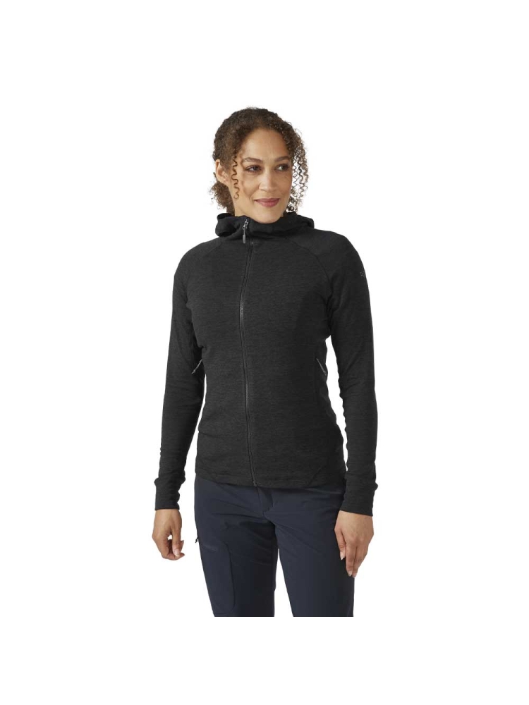 Rab Nexus Hoody Women's Black QFF-71-BLK fleeces en truien online bestellen bij Kathmandu Outdoor & Travel