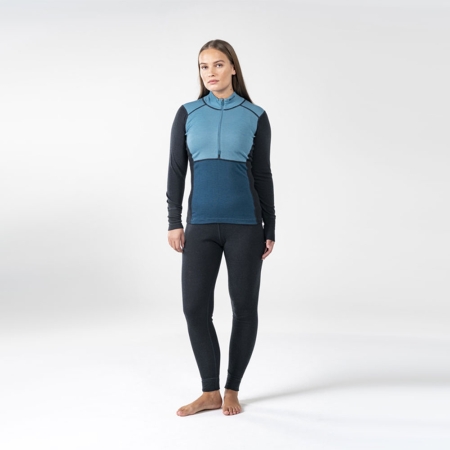 Devold  Lauparen Merino 190 Zip Neck Women's Moon/Ink/Flood