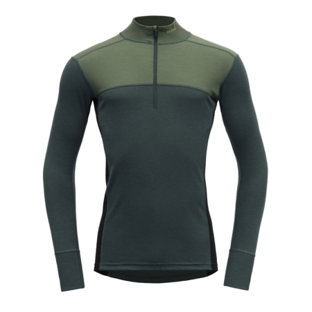 Devold  Lauparen Merino 190 Zip Neck Forest/Woods/Black