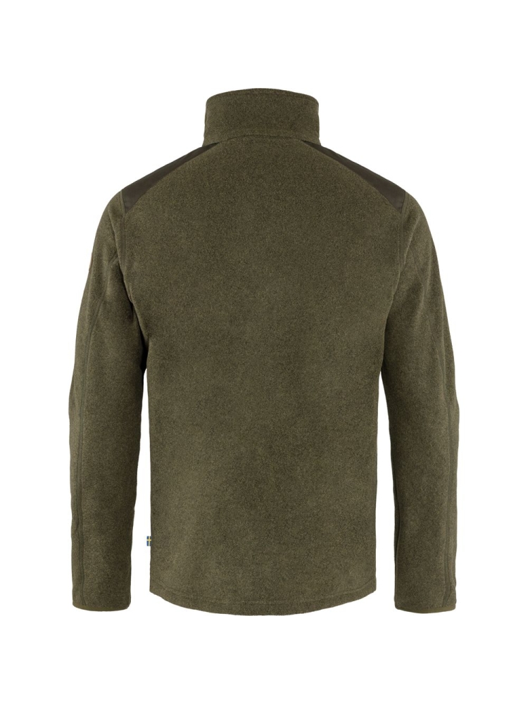 Fjällräven Sten Fleece Dark Olive 81765-633 fleeces en truien online bestellen bij Kathmandu Outdoor & Travel