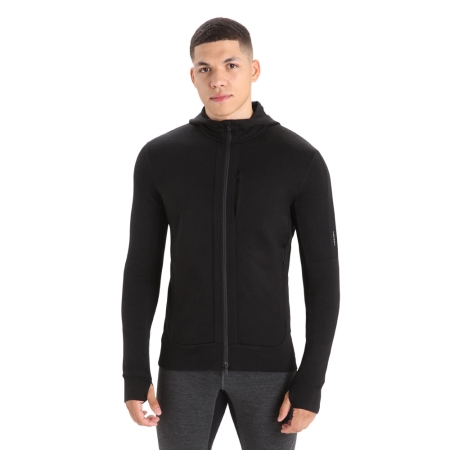 Icebreaker  Quantum III LS Zip Hood Black