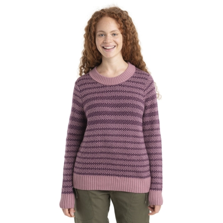 Icebreaker  Waypoint Crewe Sweater Women's Crystal/Nightshade 