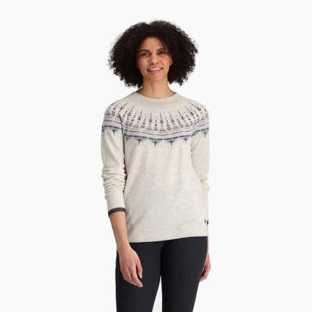 Royal Robbins  Westlands Fairisle Crew Women's Sand Dollar Muir Pt 