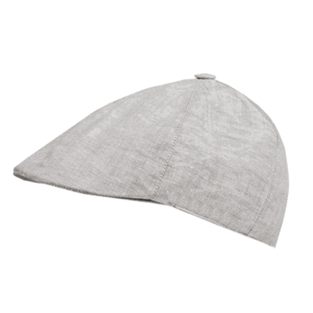 Capo  Linen Flat Cap Grey